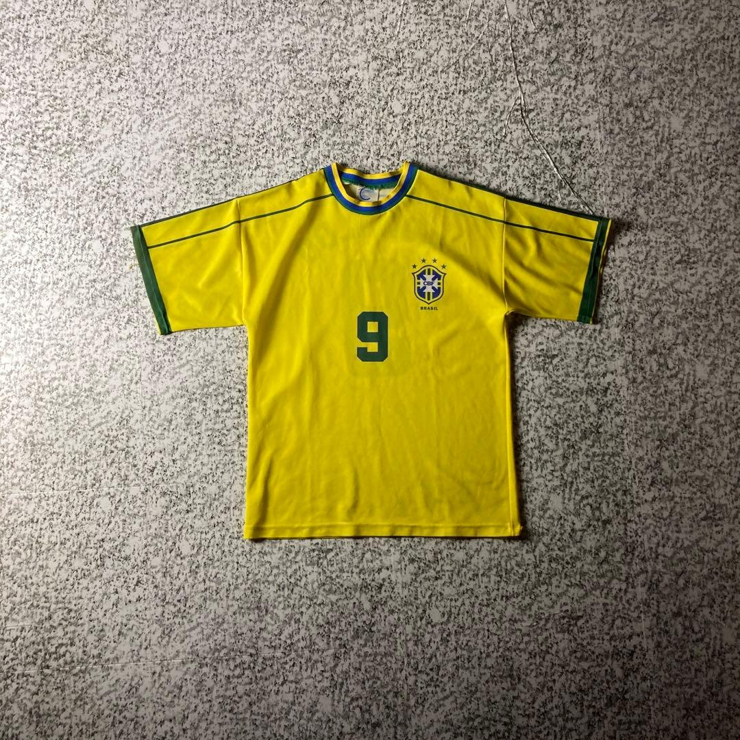 【90sオールド】ブラジル代表　ロナウド　ヴィンテージユニフォーム　CBF
