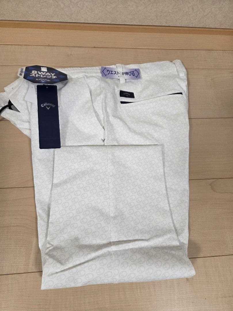 新品 キャロウェイ ゴルフパンツ メンズ ホワイト 3Lサイズ