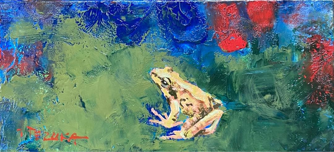 極小の油絵ミニアチュール、サイズはタバコ2〜3個分