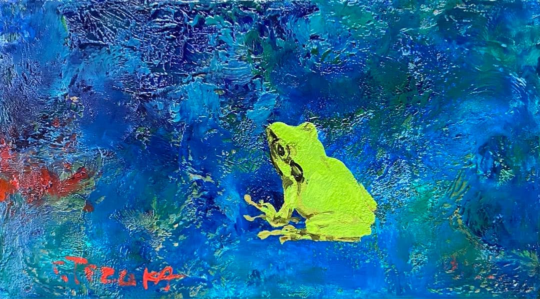 極小の油絵ミニアチュール、サイズはタバコ2〜3個分