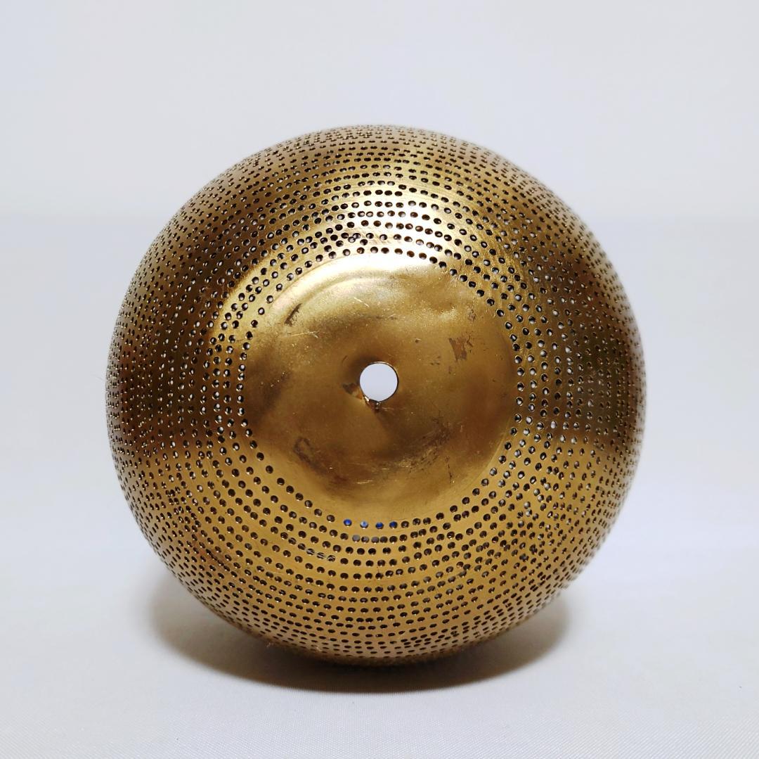 球形　花器　金色　吊