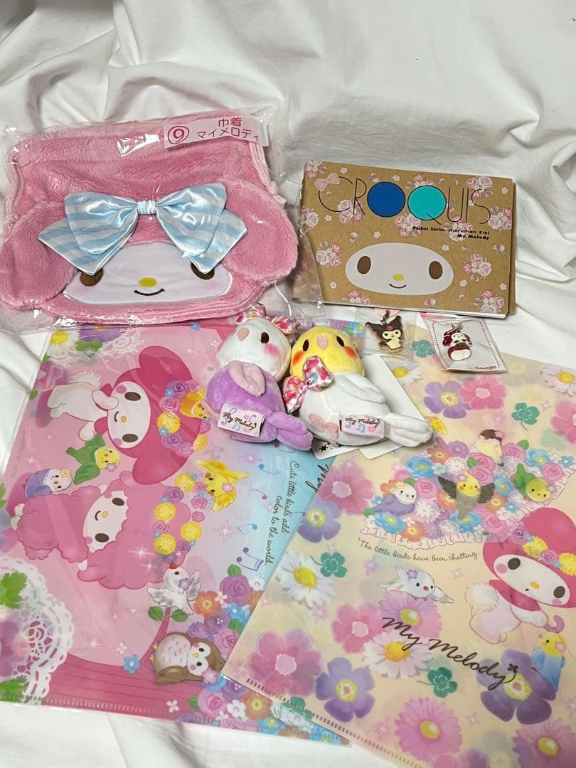 匿名配送/希少 マイメロディ＋クロミ&フレンズグッズ12点セット　チャーム当時物