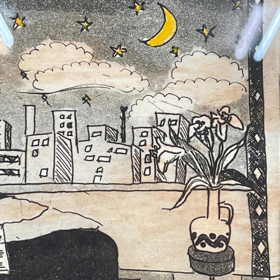 真作保証 Ayuko Kita『PIANO '94』銅版画 EA R8SA65