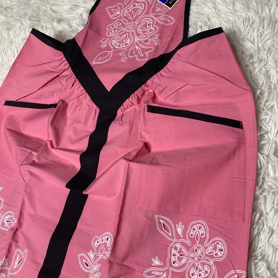 ✨未使用タグ付き品✨ イヴサンローラン エプロン ピンク 花柄 ポケット付き