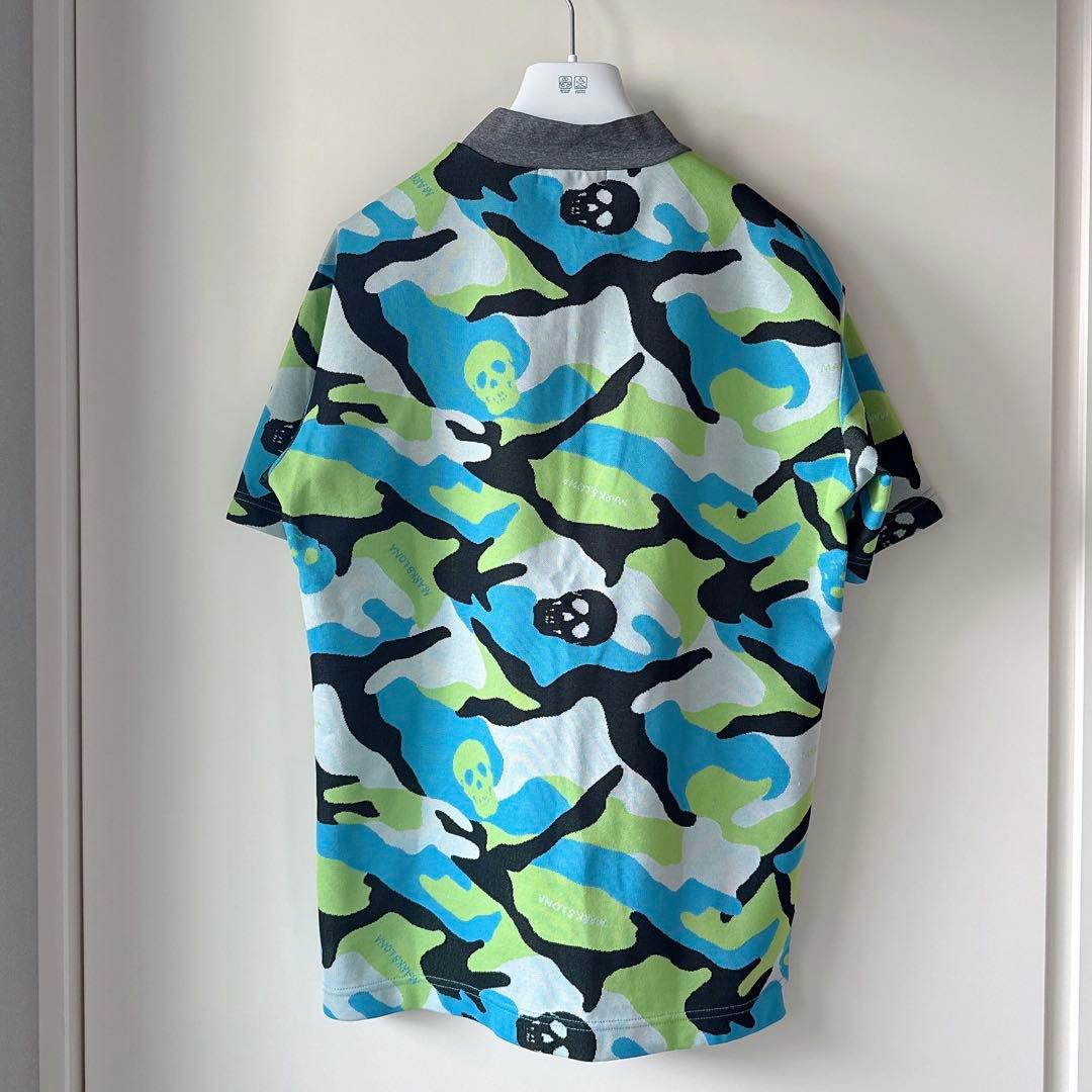 美品 ★ MARK&LONA モックネック シャツ マーク&ロナ 正規品 カモ