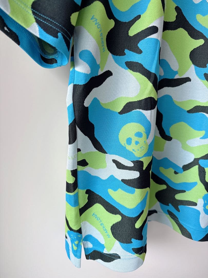 美品 ★ MARK&LONA モックネック シャツ マーク&ロナ 正規品 カモ