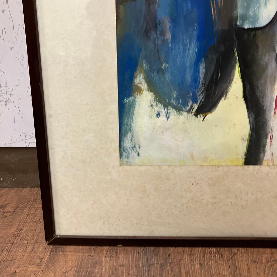 昭和レトロ 油絵 油彩画 絵画 人物画 女性画 アート 作品 美術 額装 額入り