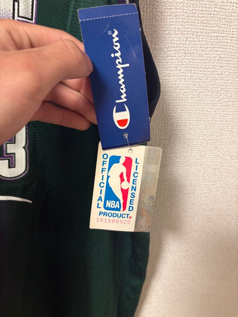 90s USA製 Champion NBA BUCKS #13 XL タグ付き