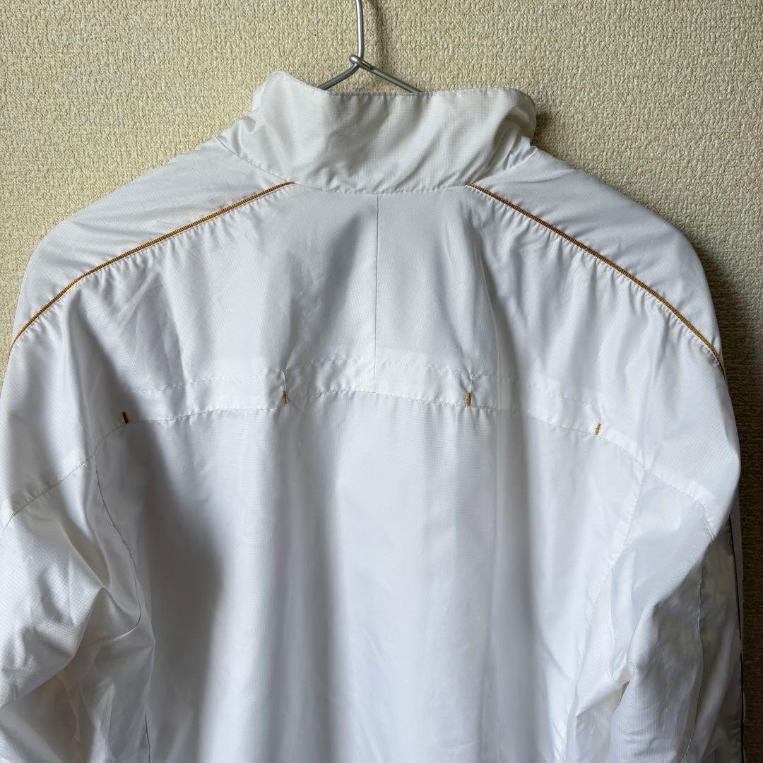 【超美品】ハタケヤマ　プロモデルハーフジップ長袖ジャンパー　ホワイトM