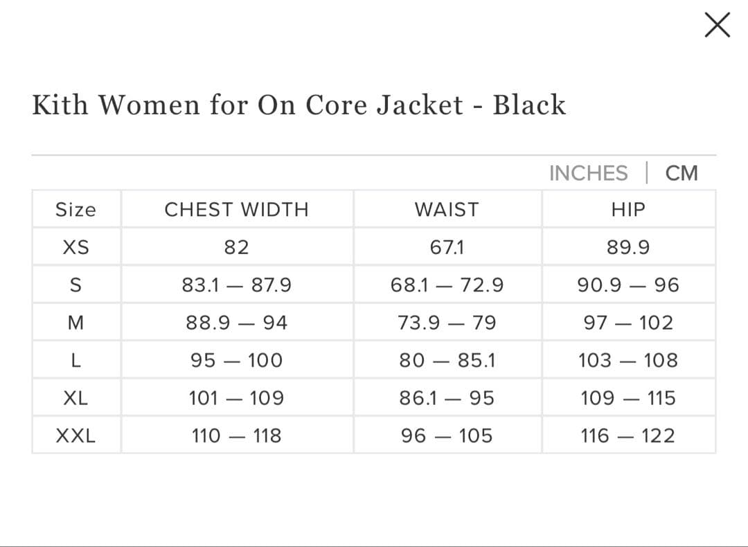 ウォーキング・ランニングウェア Kith woman for on core jacket black XL
