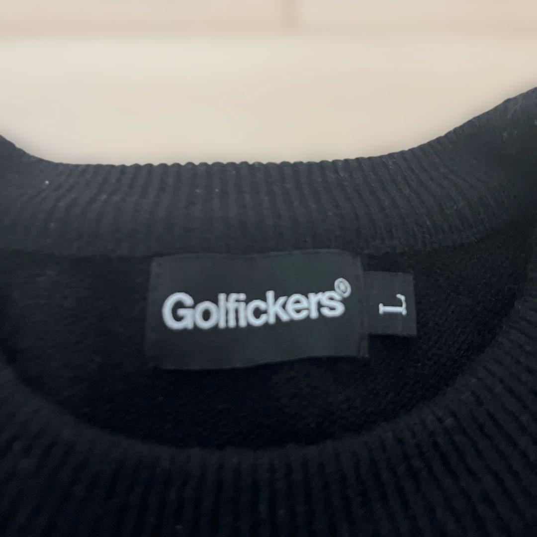 golfickers ニット ブラック Lサイズ　ゴルフィッカーズ　黒