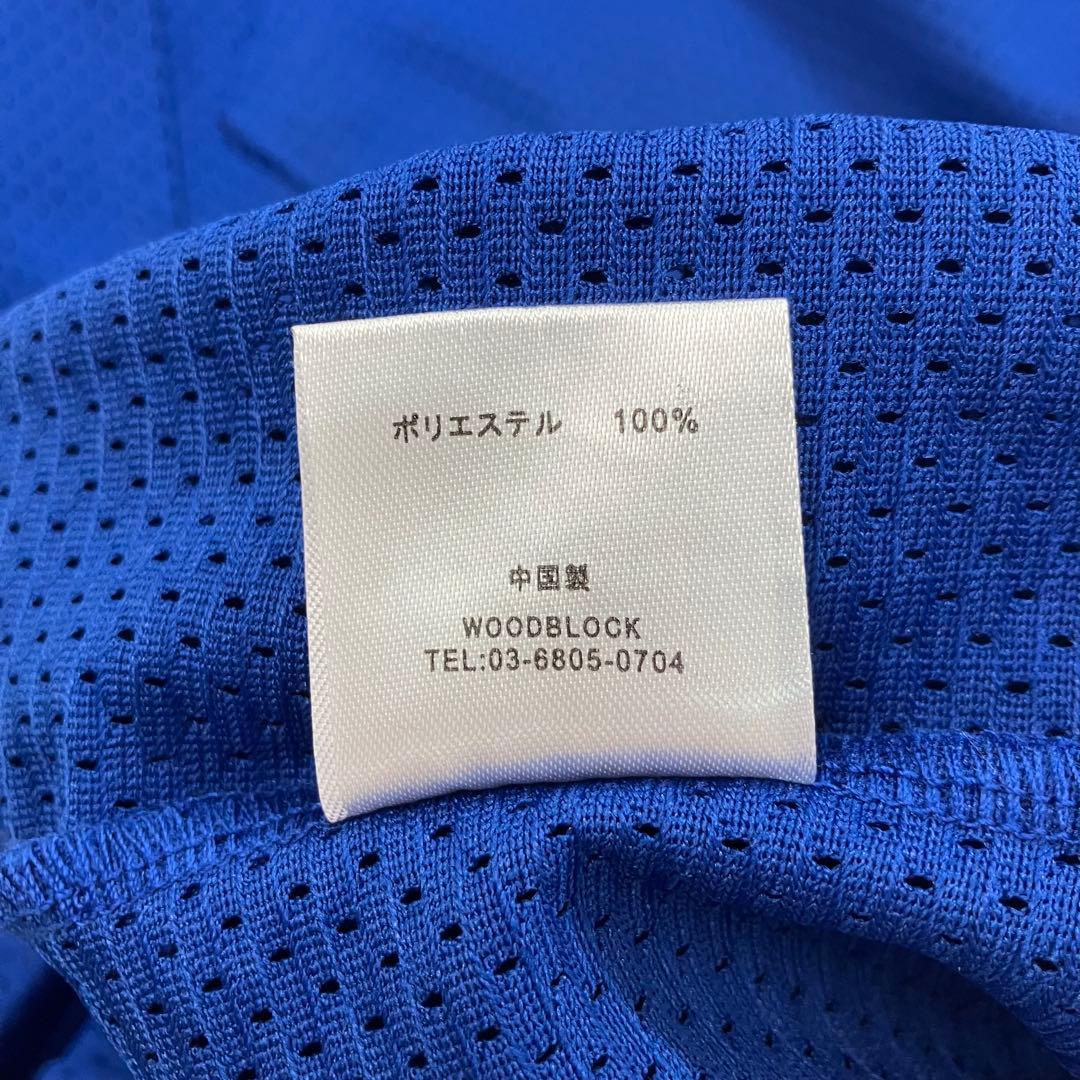 WOODBLOCK フットボール 長袖シャツ メッシュ素材 XTR別注 青 XL