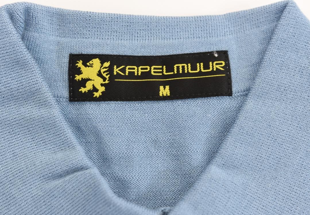 KAPELMUUR ★カペルミュール ニットポロシャツ size:M サックス