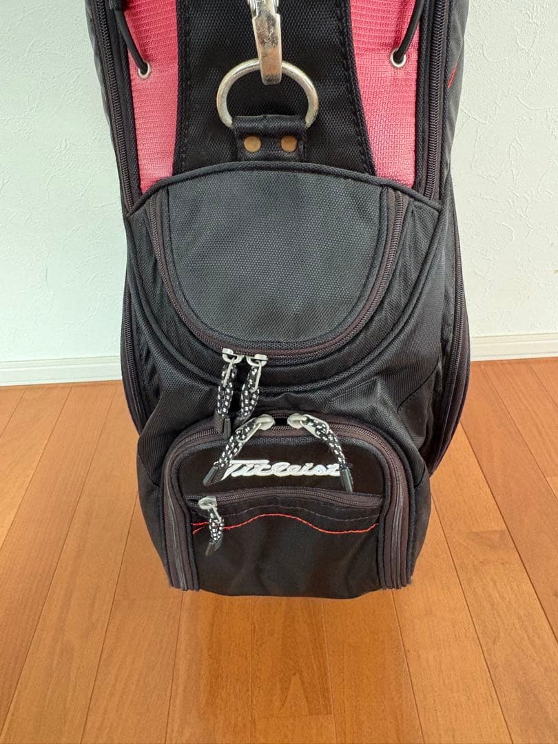Titleist ゴルフバッグ 黒 赤