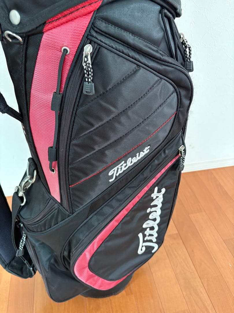 Titleist ゴルフバッグ 黒 赤