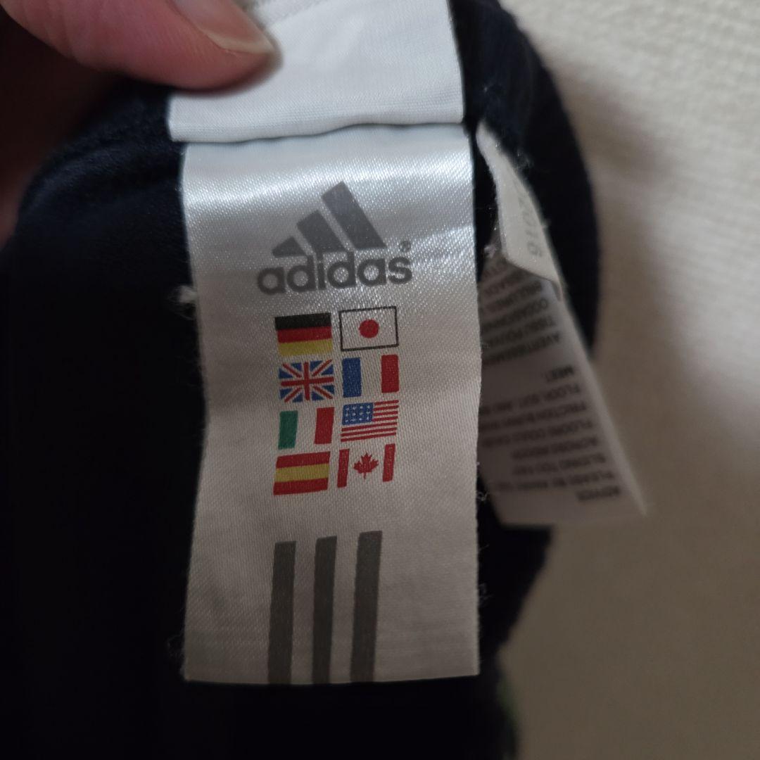 アディダス　adidas　セットアップ　ジャージ上下　ネイビー×グリーン　S