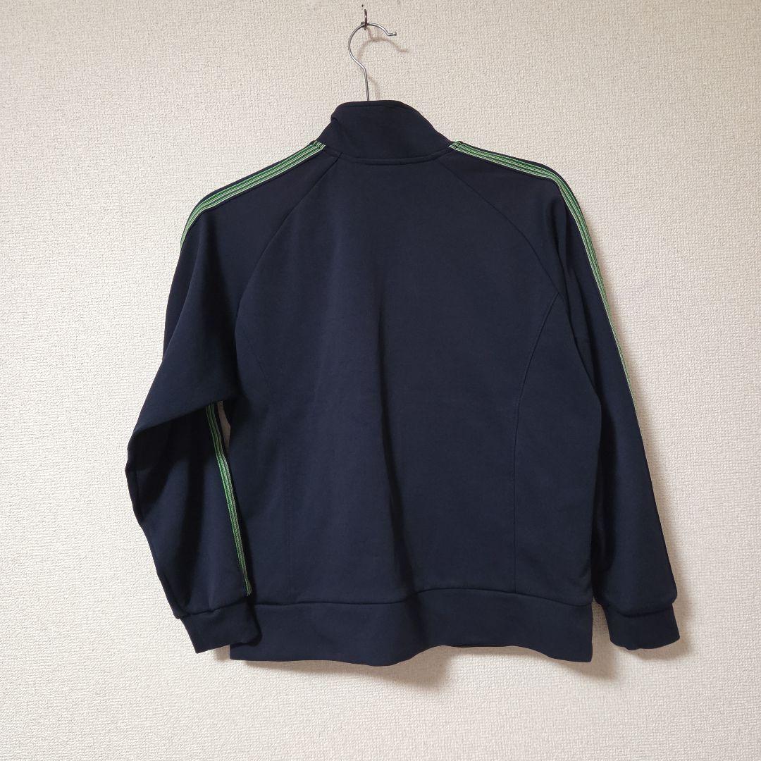 アディダス　adidas　セットアップ　ジャージ上下　ネイビー×グリーン　S