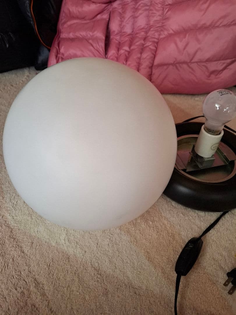 ルームライト　照明　お月様のような　間接照明　丸い　球体　美品　直径約24cm