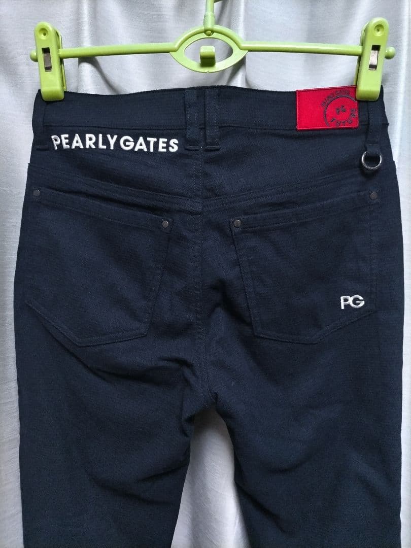 パーリーゲイツ　サーマル　ストレッチ　パンツ　ネイビー　レディース