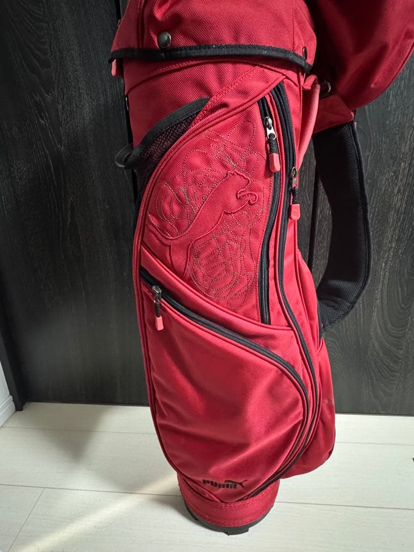 PUMA 赤 キャディバッグ