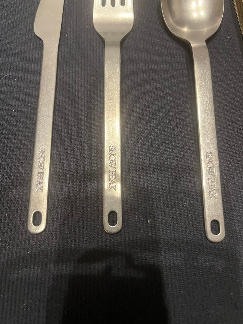 スノーピーク　ワッパー武器３本セット（収納ケース付) 旧ロゴの廃番品です