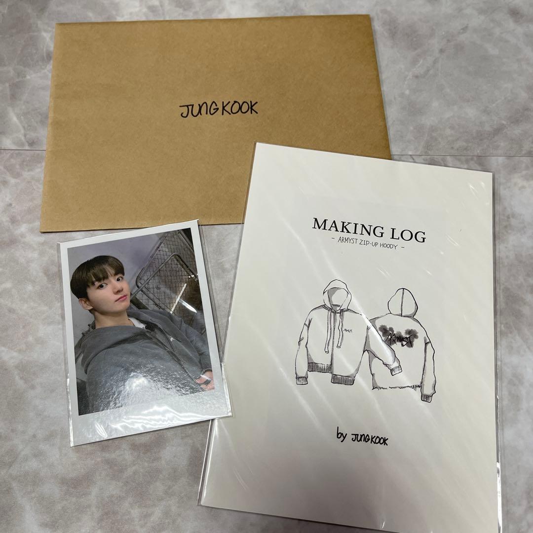 BTS JUNGKOOK アーティストメイド パーカー L ピンク フーディ