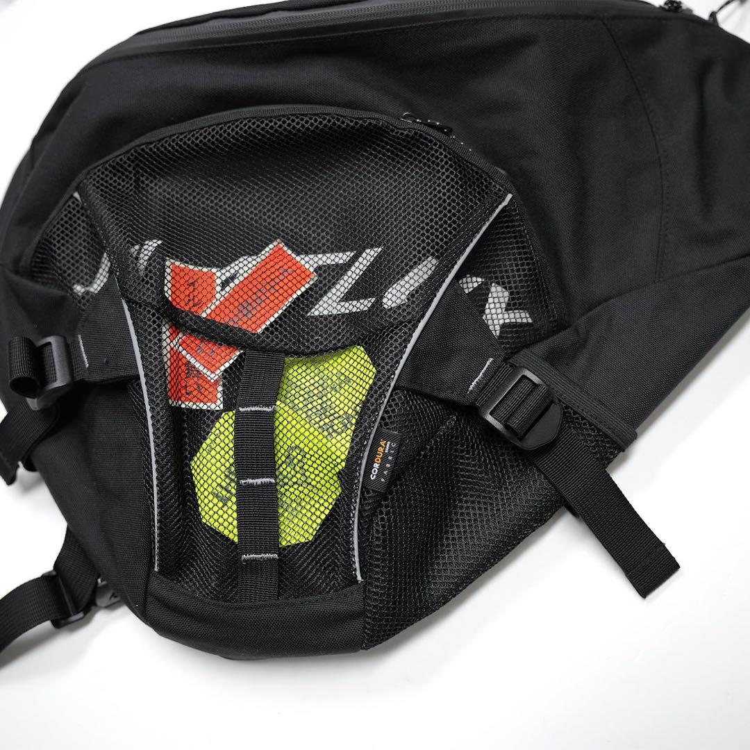 FLATLUX Days Sling Bag黒 メッシュポケット付き