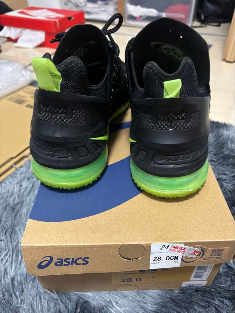 Nike バスケットボールシューズ 27.5cm ブラック/ライム