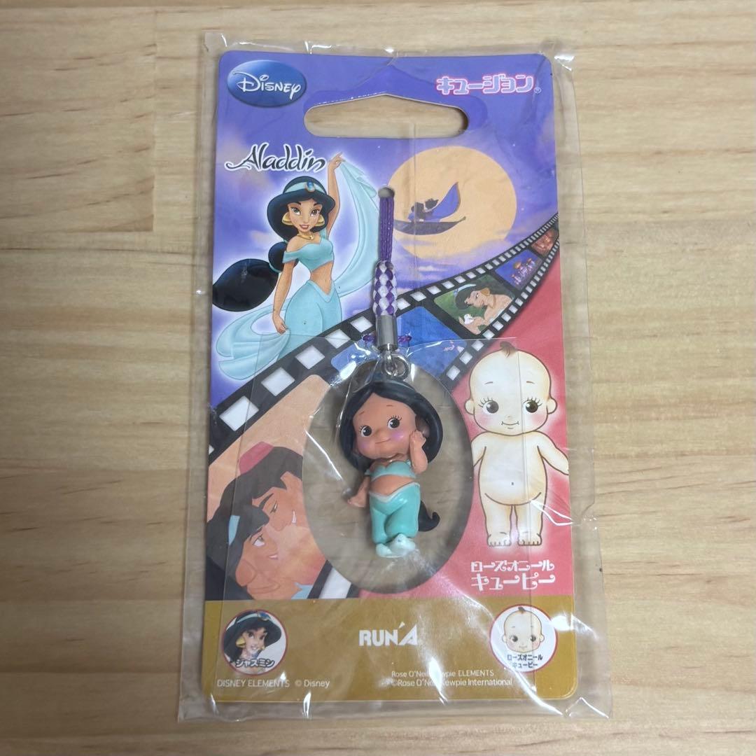 キュージョン、ジャスミン、ストラップ、レア、ディズニー、ローズオニールキューピー
