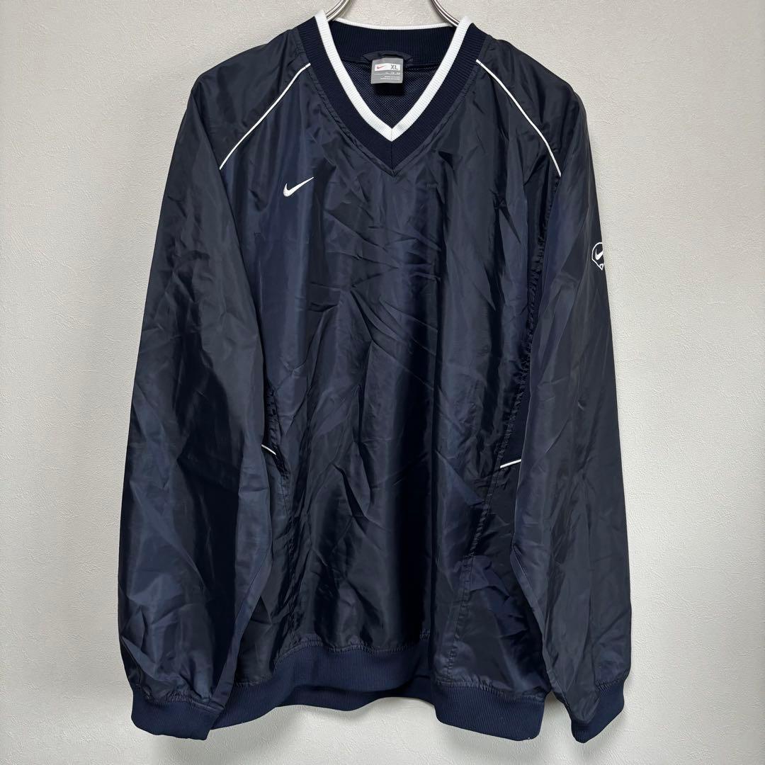濃紺 ナイキ NIKE ピステ ナイロンジャケット ブルゾン XL ネイビー野球