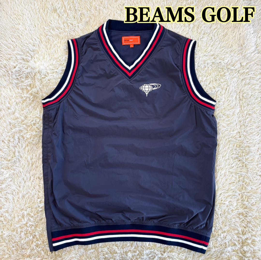 ビームスゴルフ BEAMSgolf ナイロンベスト L ゴルフウェア