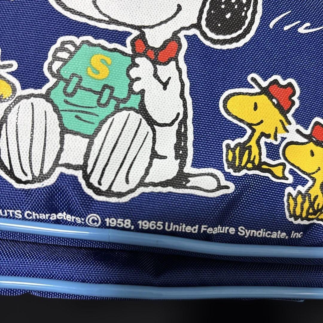 スヌーピー バッグ ネイビー当時物レトロ未使用日本製1958〜1965 レア札付