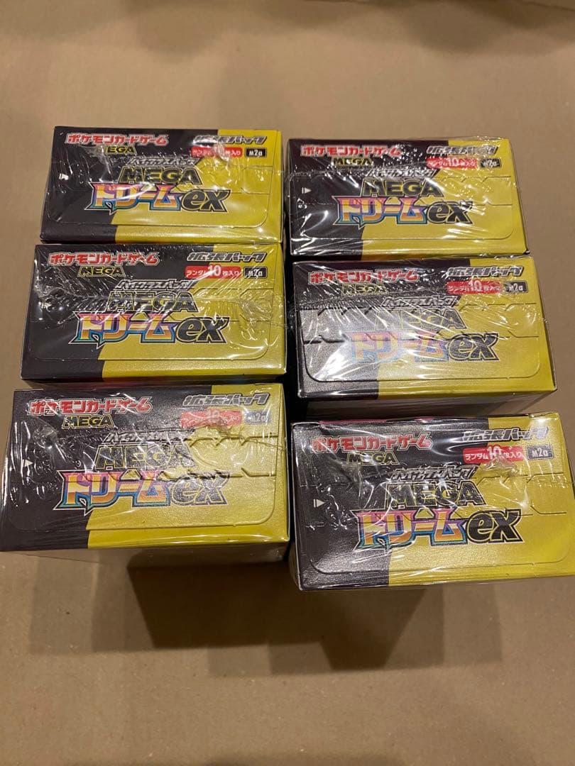 MEGAドリームEX ポケモンカードゲーム 6個セットシュリンク付き