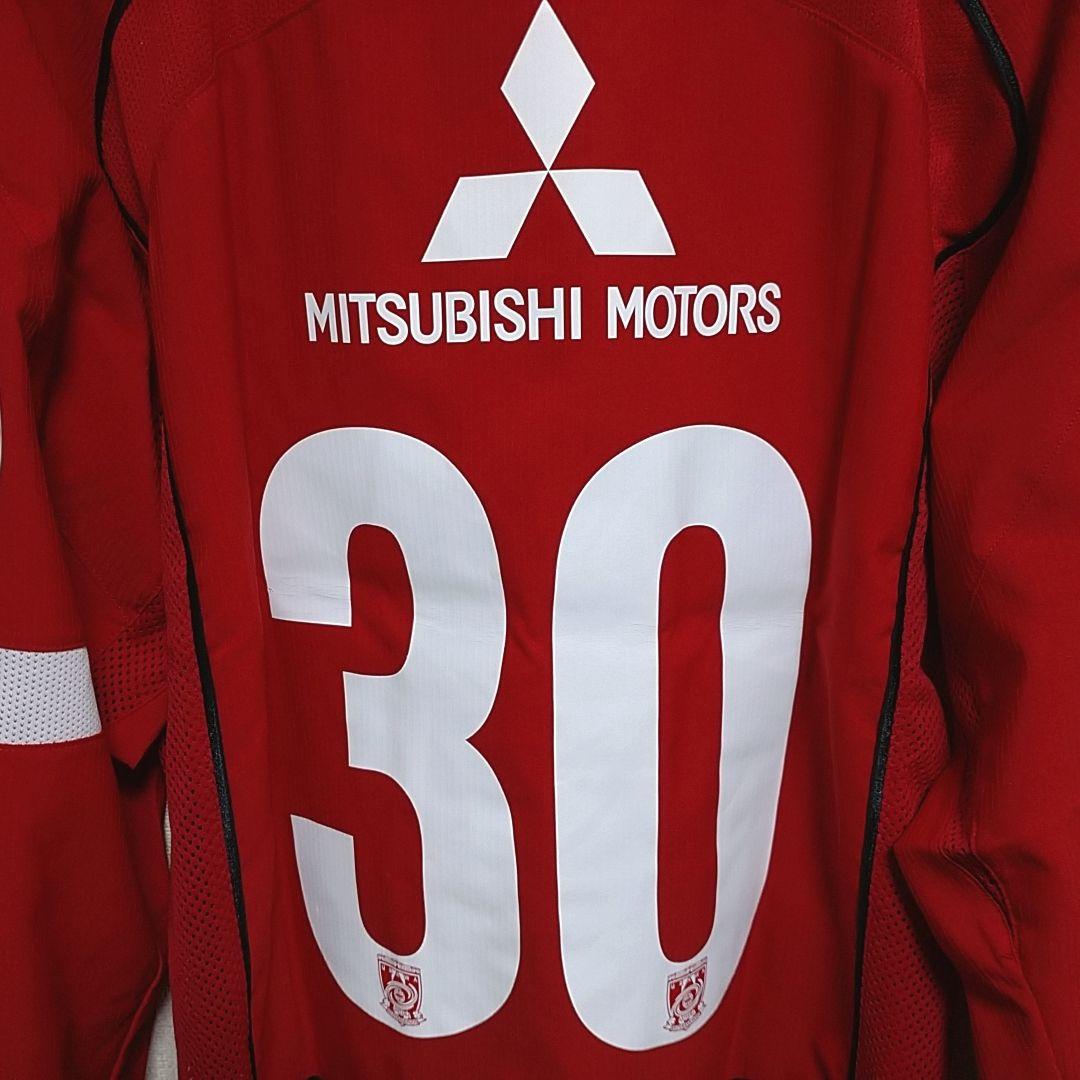 (未使用)ナイキ 浦和レッズ 2005 長袖ユニフォーム 30番 XLサイズ 赤