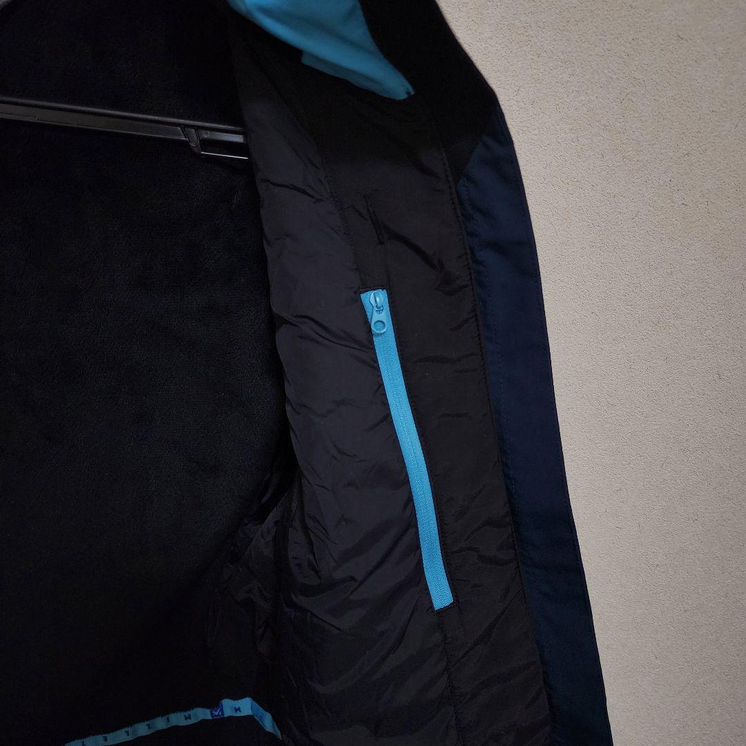 MILLET スキースノボウェア 上下セット ネイビー　ブルー 上 M、下 L