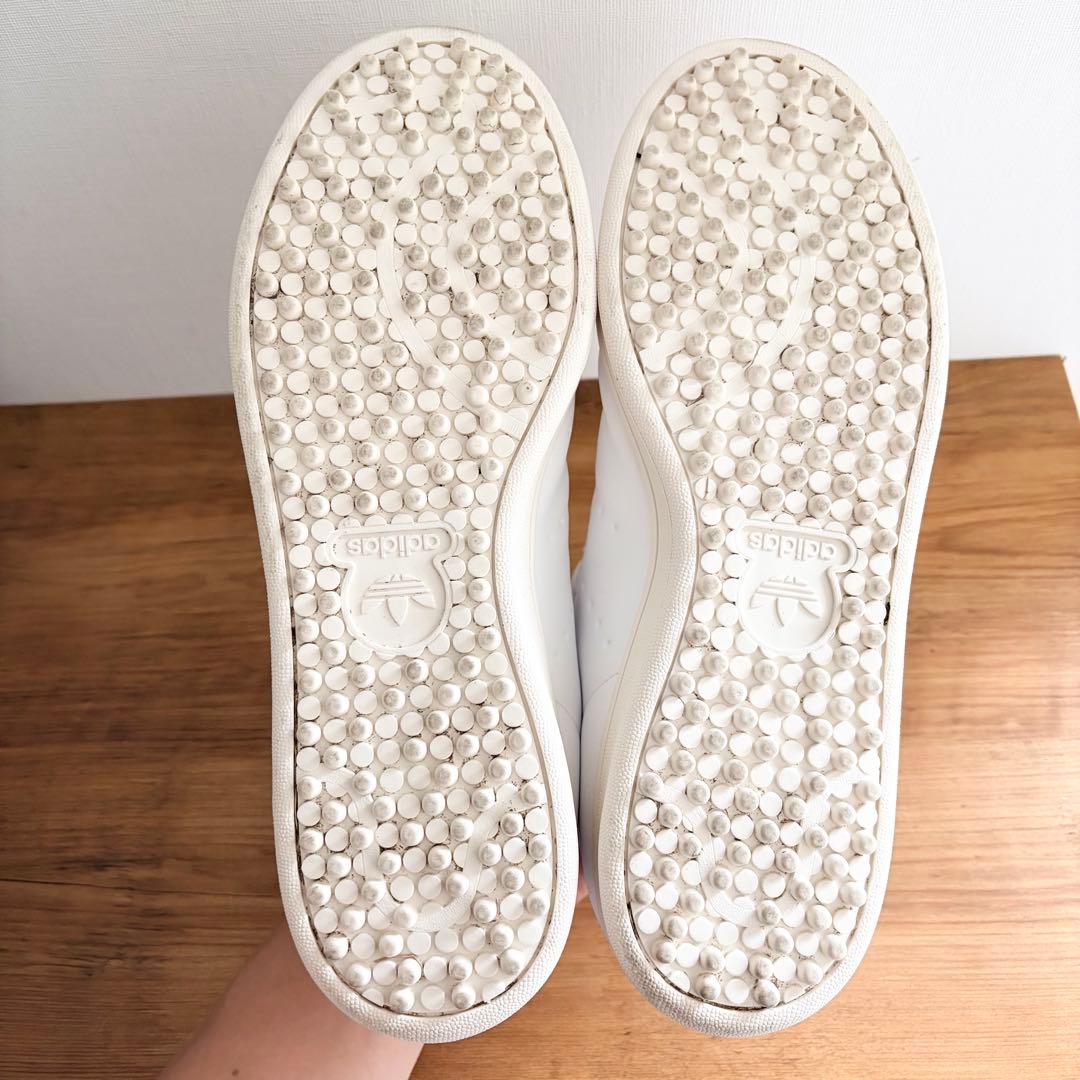 adidas スタンスミス ホワイト スパイクレスゴルフシューズ 28cm