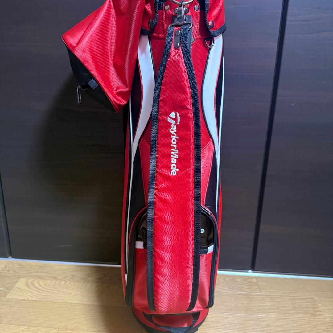 TaylorMade キャディバッグ ゴルフバッグ レッド ブラック