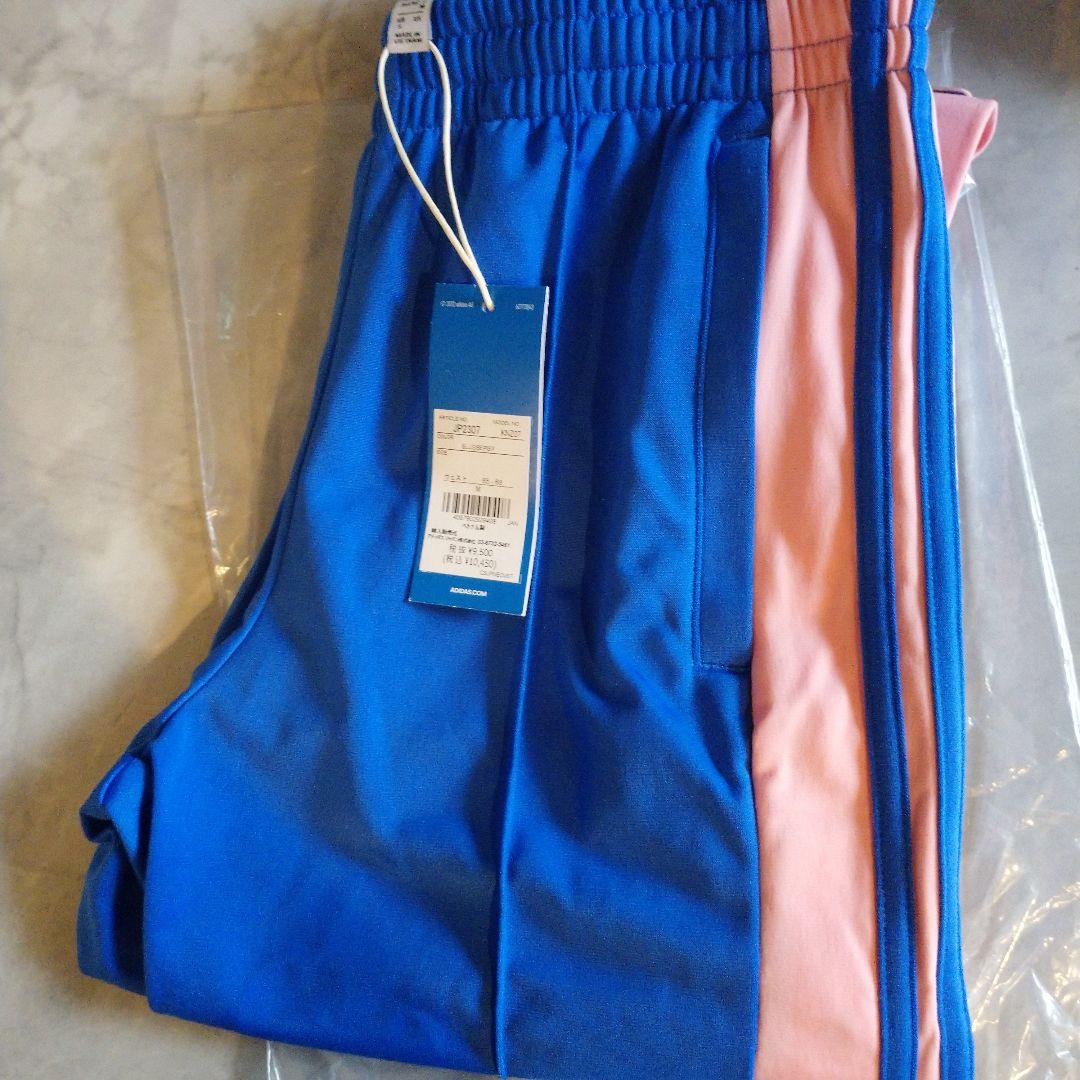 adidas レディース ジャージパンツ 青・ピンク