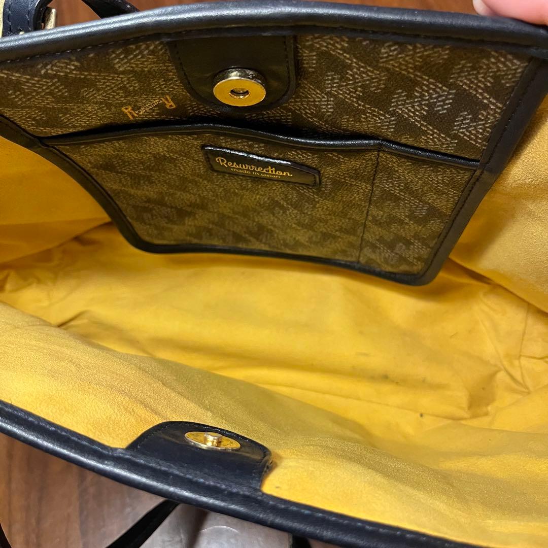 レザレクション　トートバッグ　ネイビー