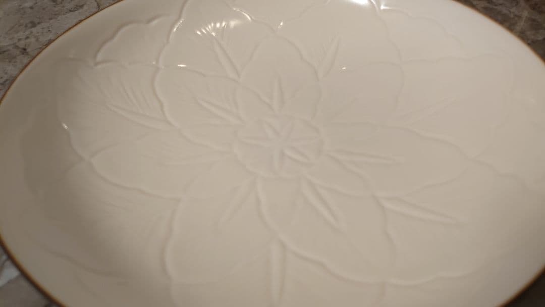 JICON ジコン 花彫浅鉢 大 2枚セット