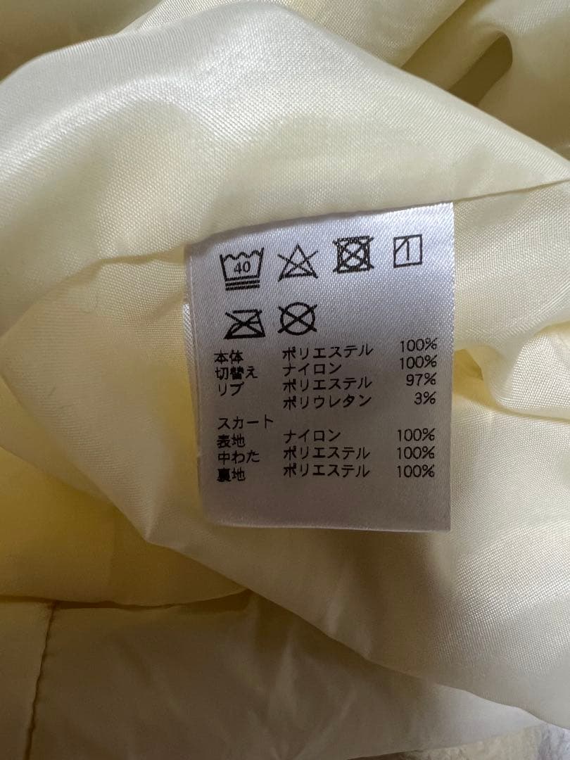 《フィラゴルフ》XL 大きいサイズ　ファー＆中綿キルトワンピース防寒ゴルフウェア