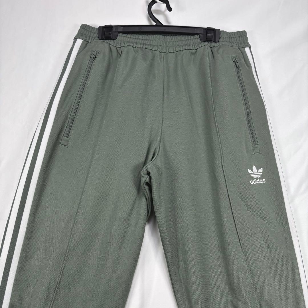 ☆人気　アディダス　ベッケンバウワー　トラックパンツ　ジャージ　くすみ緑系 L