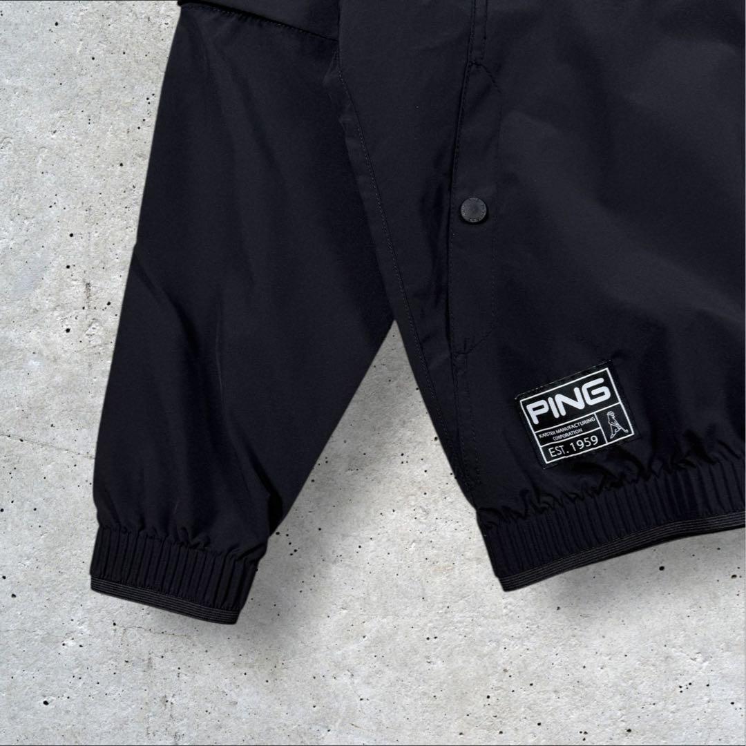 新品定価3.2万 PING APPAREL 2WAYフルジップブルゾン ブラック