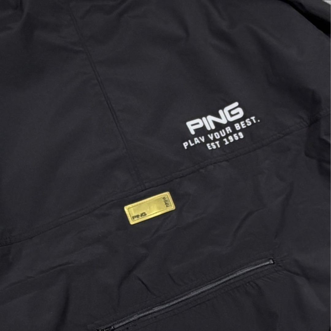 新品定価3.2万 PING APPAREL 2WAYフルジップブルゾン ブラック