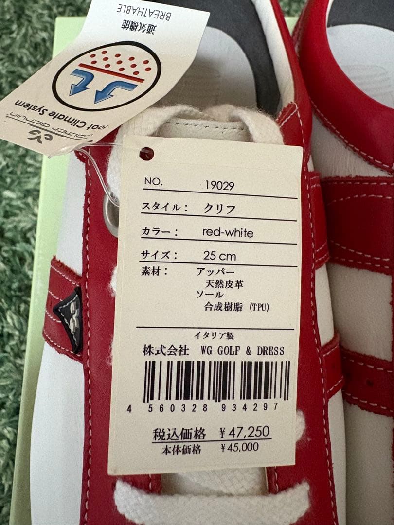 新品　ウォルター・ジェヌイン　ゴルフ シューズ イタリア製