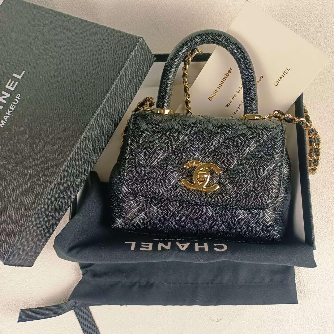 CHANEL ノベルティ ミニショルダーバッグ キルティング ゴールド 2WAY