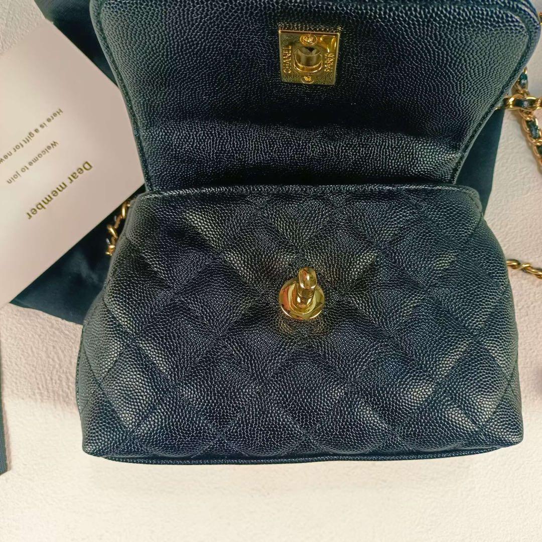 CHANEL ノベルティ ミニショルダーバッグ キルティング ゴールド 2WAY
