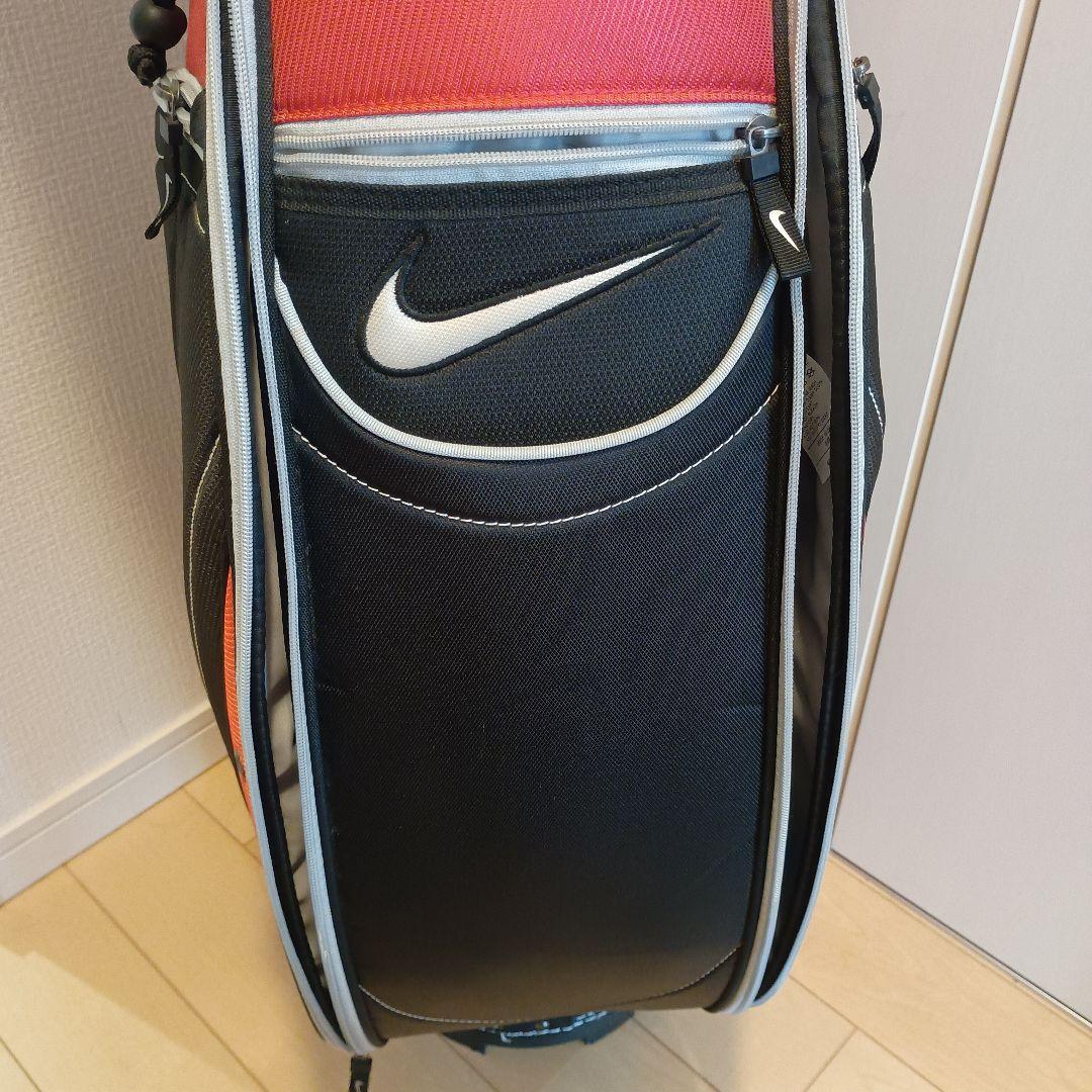 Nike ゴルフ キャディバッグ 黒/赤 4分割 8.5型