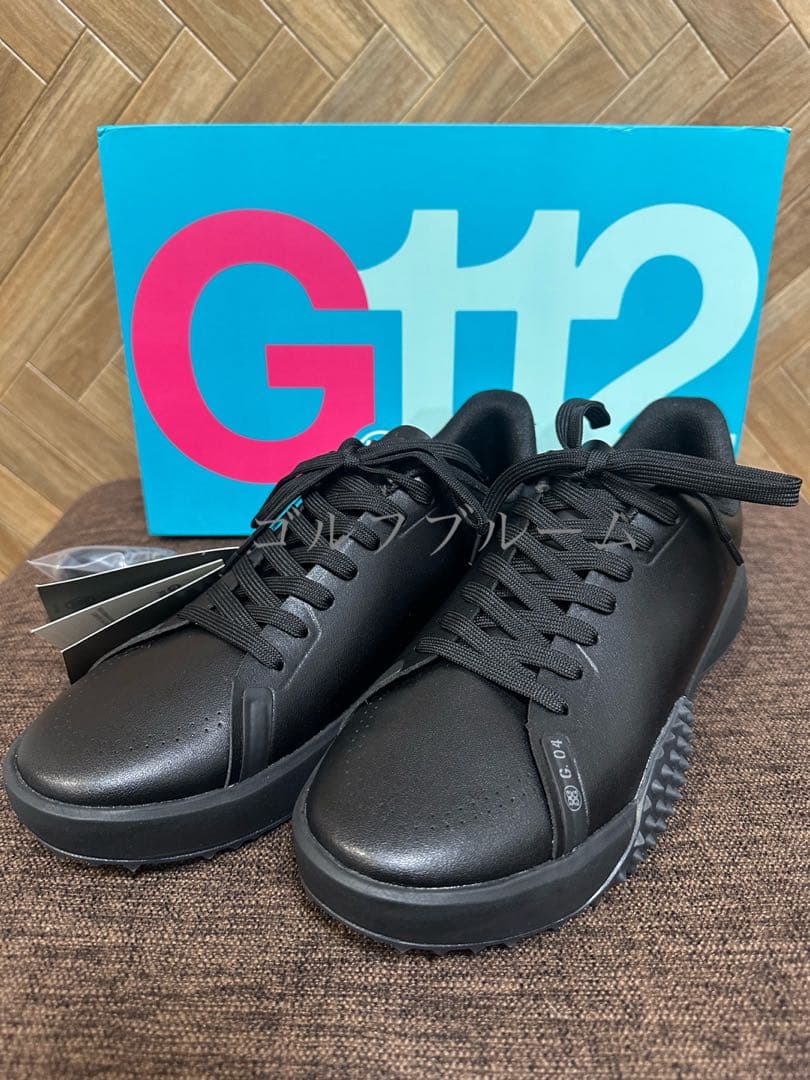 新入荷G/FOREメンズシューズG.112 ブラック　size27㎝