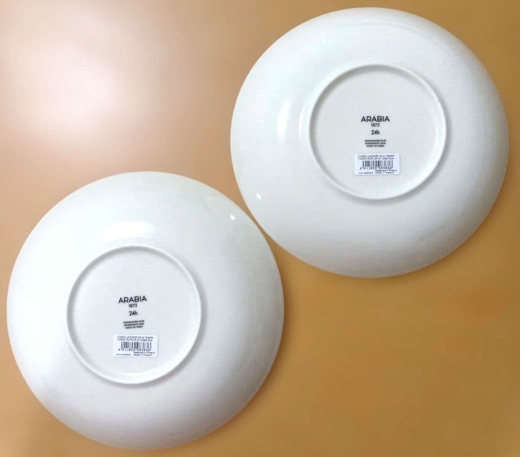 新品タグ付ARABIA　24hトゥオキオ　パスタプレート　24cm　2個　セット